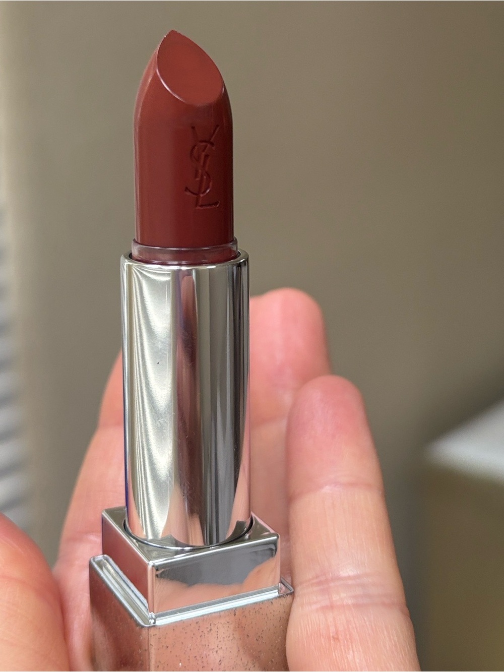 Yves Saint Laurent #144 Rouge pur couture Deep -Brown Lipstick